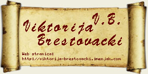 Viktorija Brestovački vizit kartica